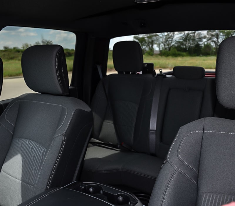 2020 Ram 2500 interior front and rear cloth seating