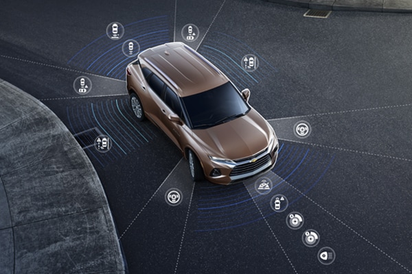 2019 Chevy Blazer display available safety features