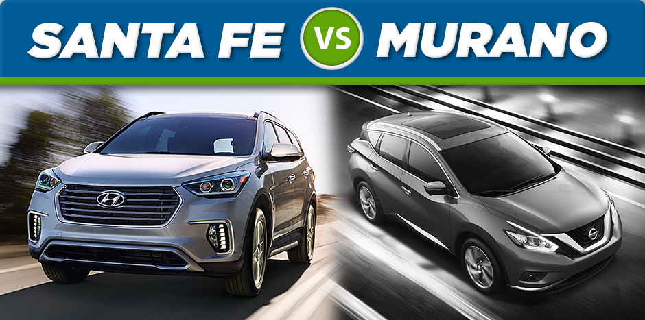 2017 Hyundai Santa Fe vs 2017 Nissan Murano