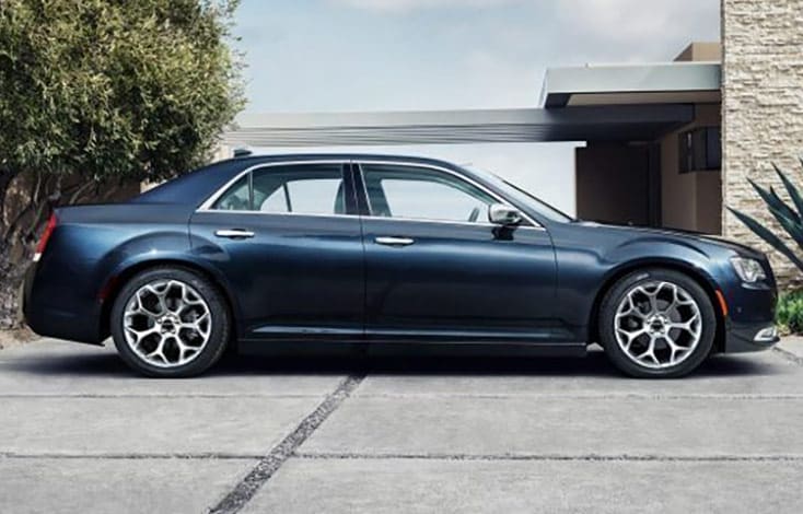 Blue 2016 Chrysler 300 Side View