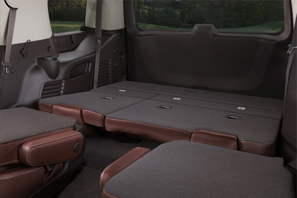 2019 Chevy Tahoe rear seats folded down