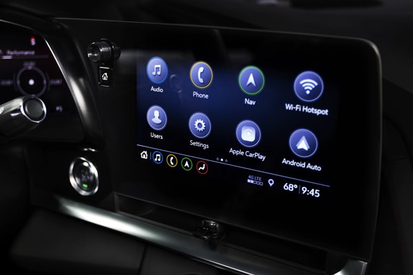 Touchscreen in the 2020 Corvette