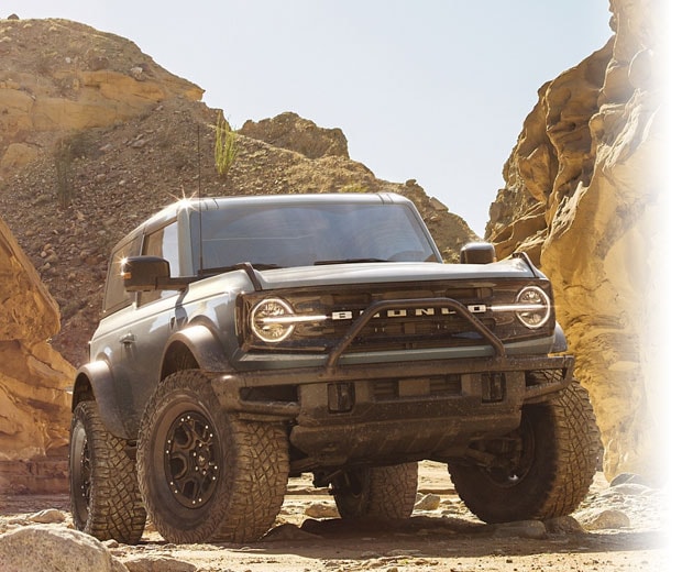 Ford Bronco driving on touch terrains