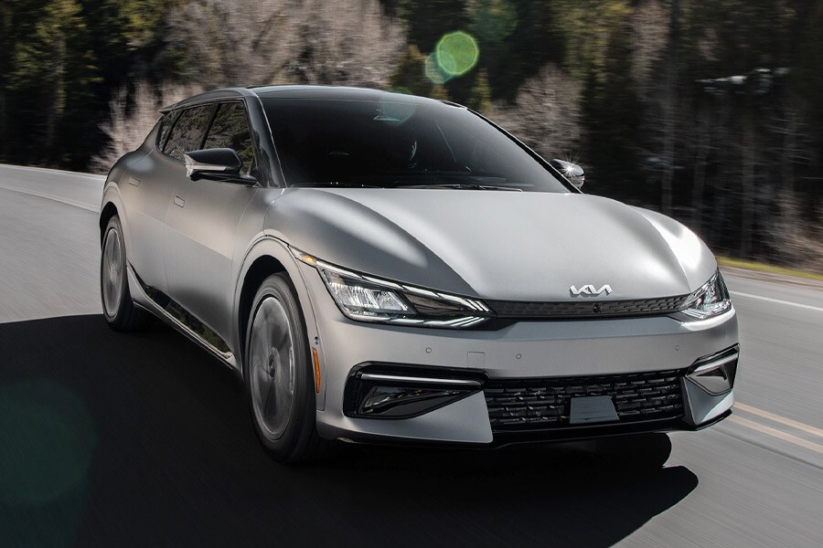 2022 Kia EV6 front view driving
