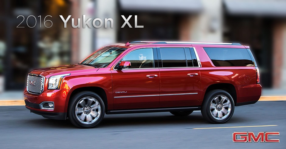 Red 2016 Yukon XL Side Angle