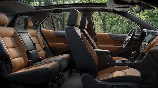2020 Chevy Equinox leather interior two-tone