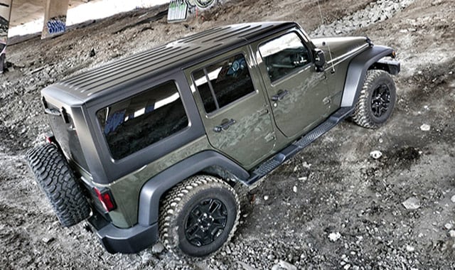Hunter Green Jeep Wrangler