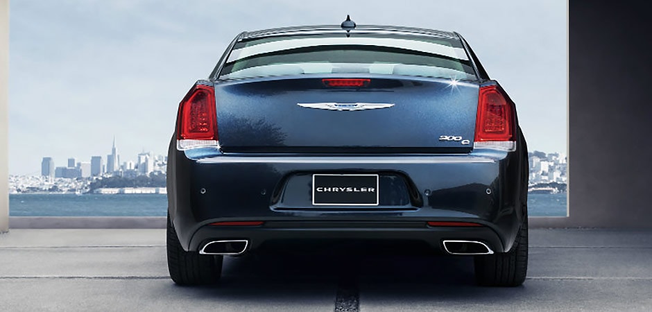 Blue 2016 Chrysler 300 Rear View