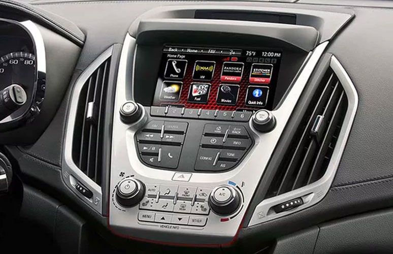 Toucscreen technology inside GMC Terrain