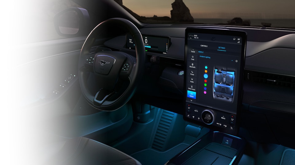 Mustang Mach-E tablet style display