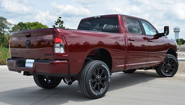 2020 Ram 2500 rear exterior parked in the open