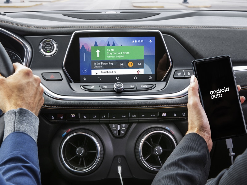 2019 Chevy Blazer Android Auto Controls being demonstrated