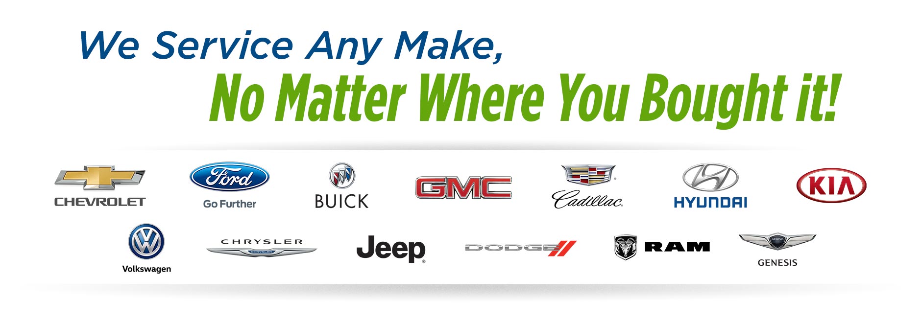 Get Your Pre-Owned Vehicle Running Like New Again! We Service Any Brand, No Matter Where You Bought it!