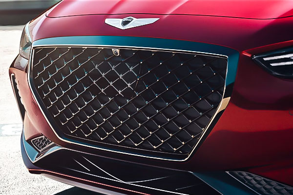 2020 Genesis G70 crosshatch grille