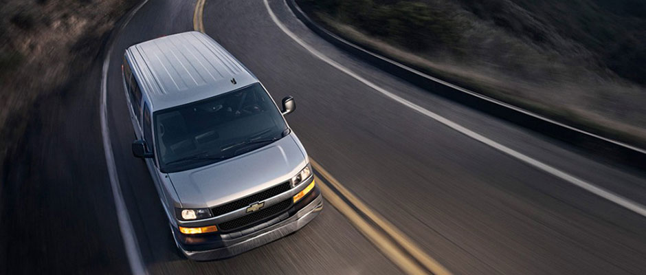 2016 Chevy Express on the road