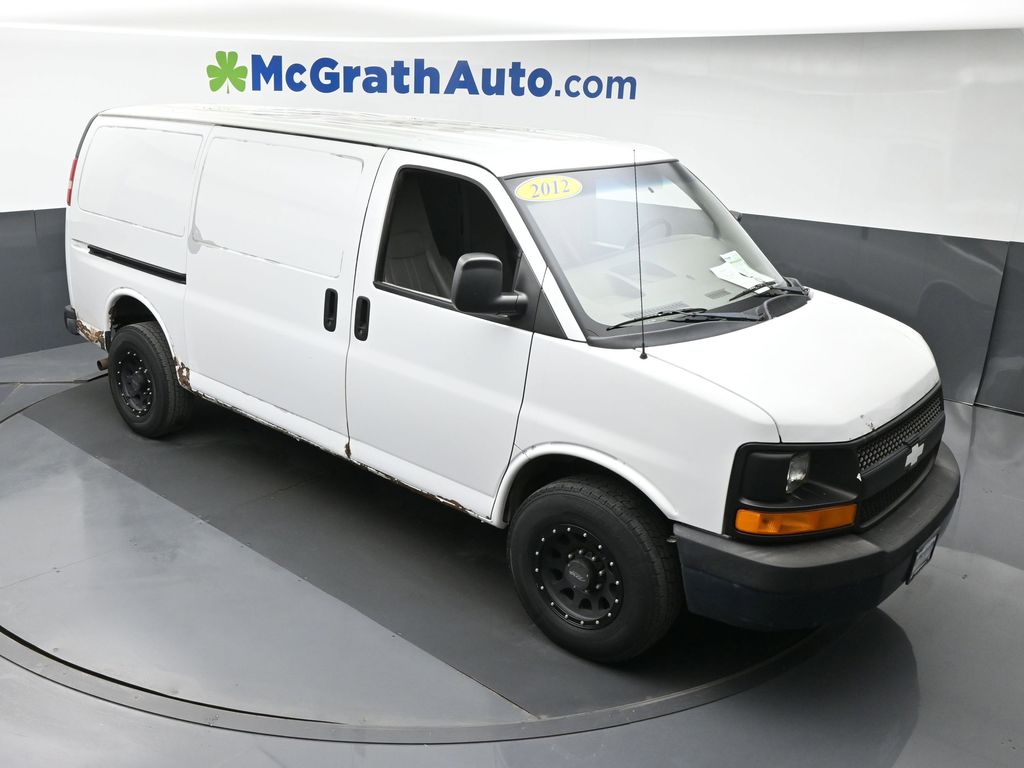 Used 2012 Chevrolet Express Cargo Work Van with VIN 1GCWGFCA8C1128059 for sale in Hiawatha, IA