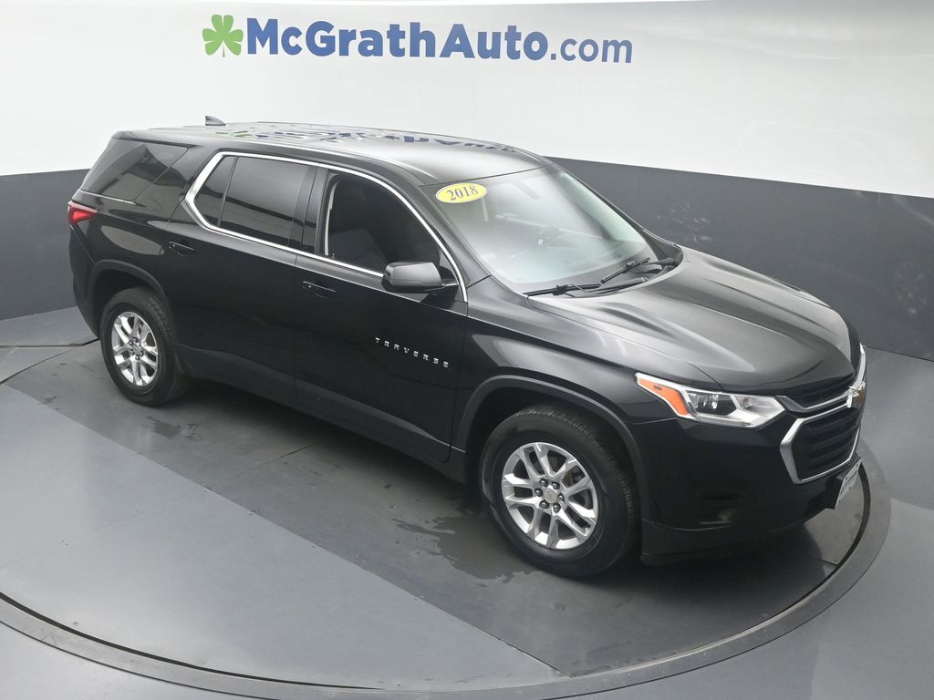 Used 2018 Chevrolet Traverse LS with VIN 1GNERFKWXJJ143248 for sale in Hiawatha, IA