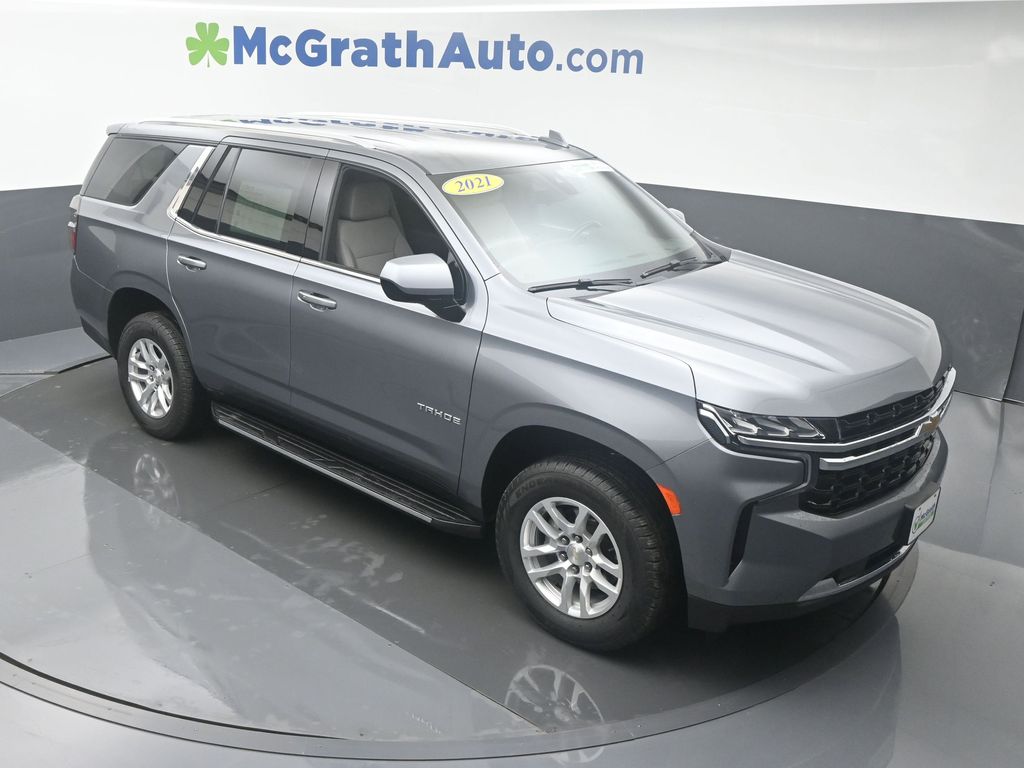 Used 2021 Chevrolet Tahoe LS with VIN 1GNSKMED2MR295326 for sale in Hiawatha, IA