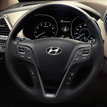 2017 Hyundai Santa Fe Sport Steering wheel Features