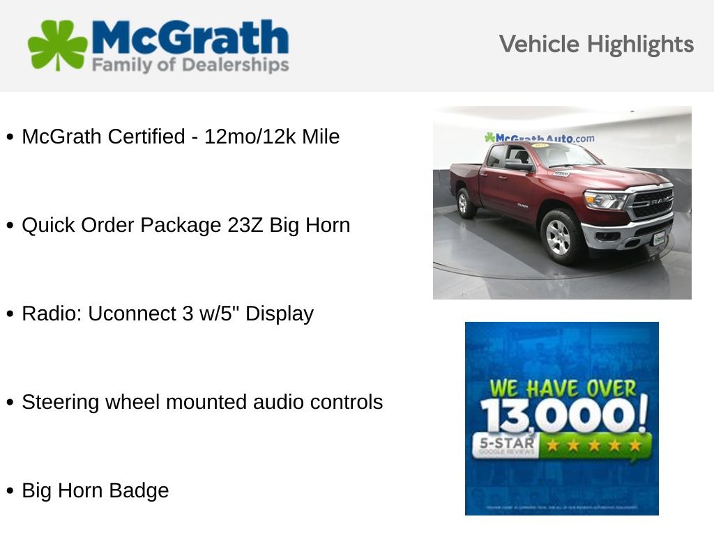 2022 RAM Ram 1500 Pickup Big Horn/Lone Star - Photo 6