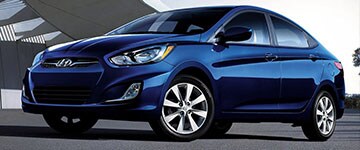 Blue 2017 Hyundai Accent Exterior