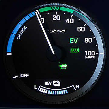 2017 Hyundai Sonata Hybrid speedometer