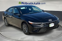 2025 Hyundai Elantra Hybrid Blue Sedan