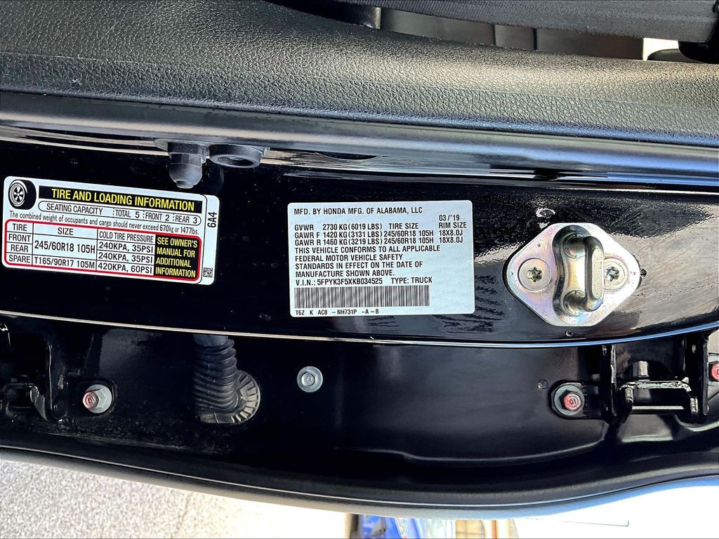 2019 Honda Ridgeline RTL - Photo 23