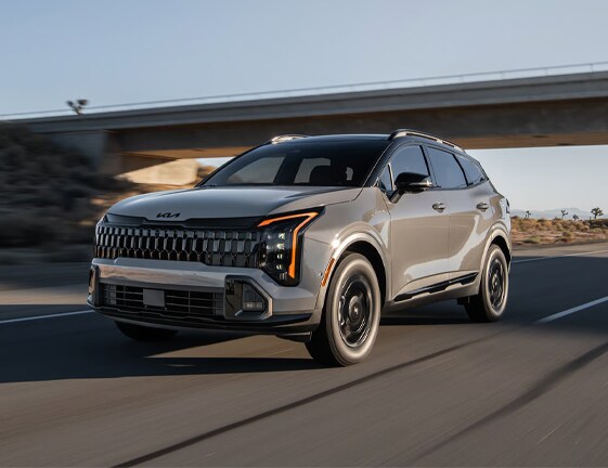 Kia Sportage on the road