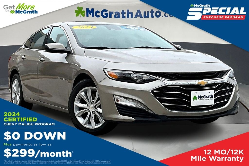Certified 2024 Chevrolet Malibu LT Sedan