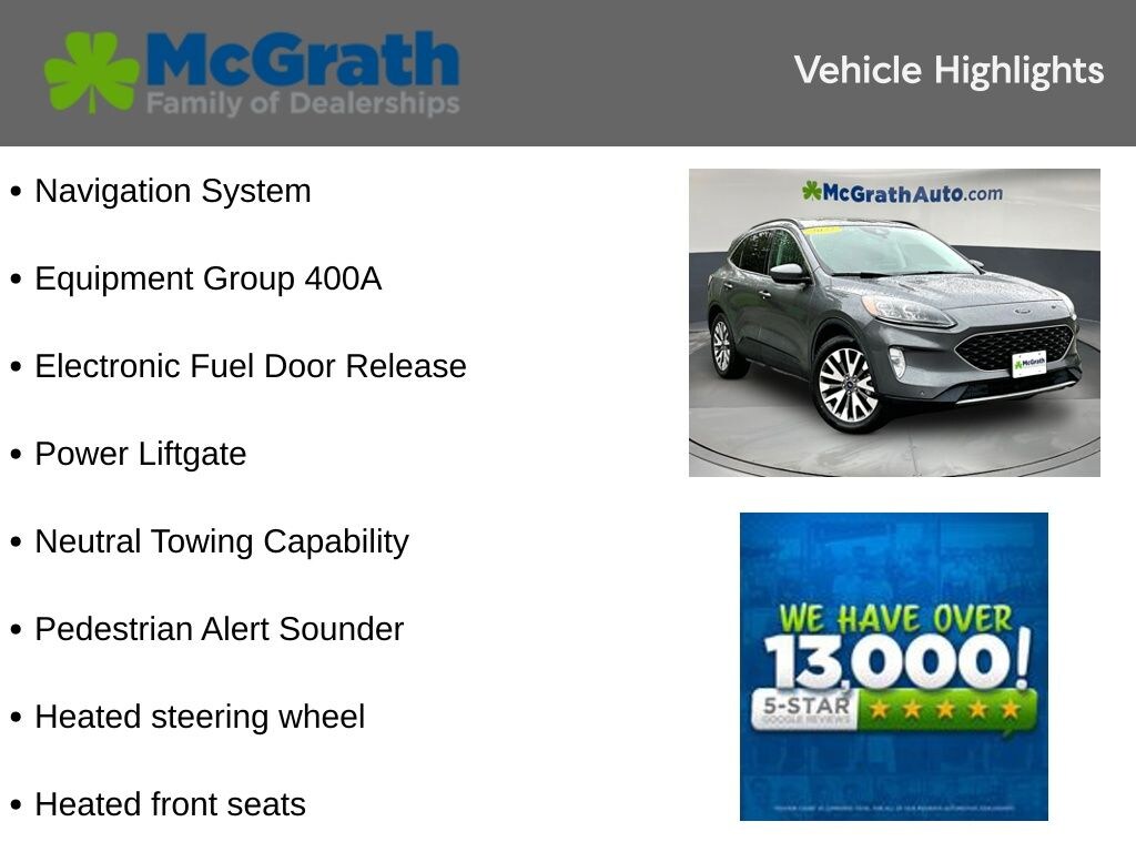 Certified 2022 Ford Escape Hybrid Titanium SUV