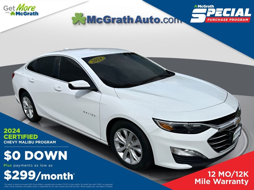 Certified 2024 Chevrolet Malibu LT Sedan