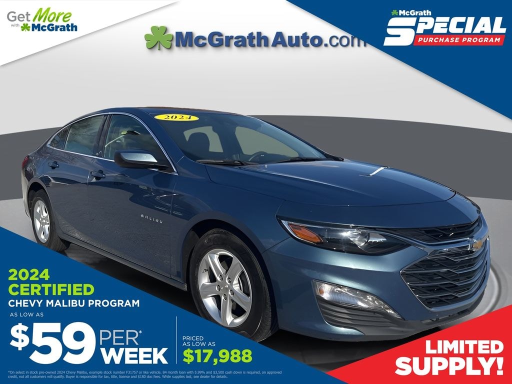 Certified 2024 Chevrolet Malibu LT Sedan