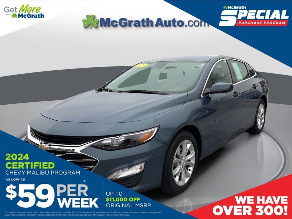 Certified 2024 Chevrolet Malibu LT Sedan