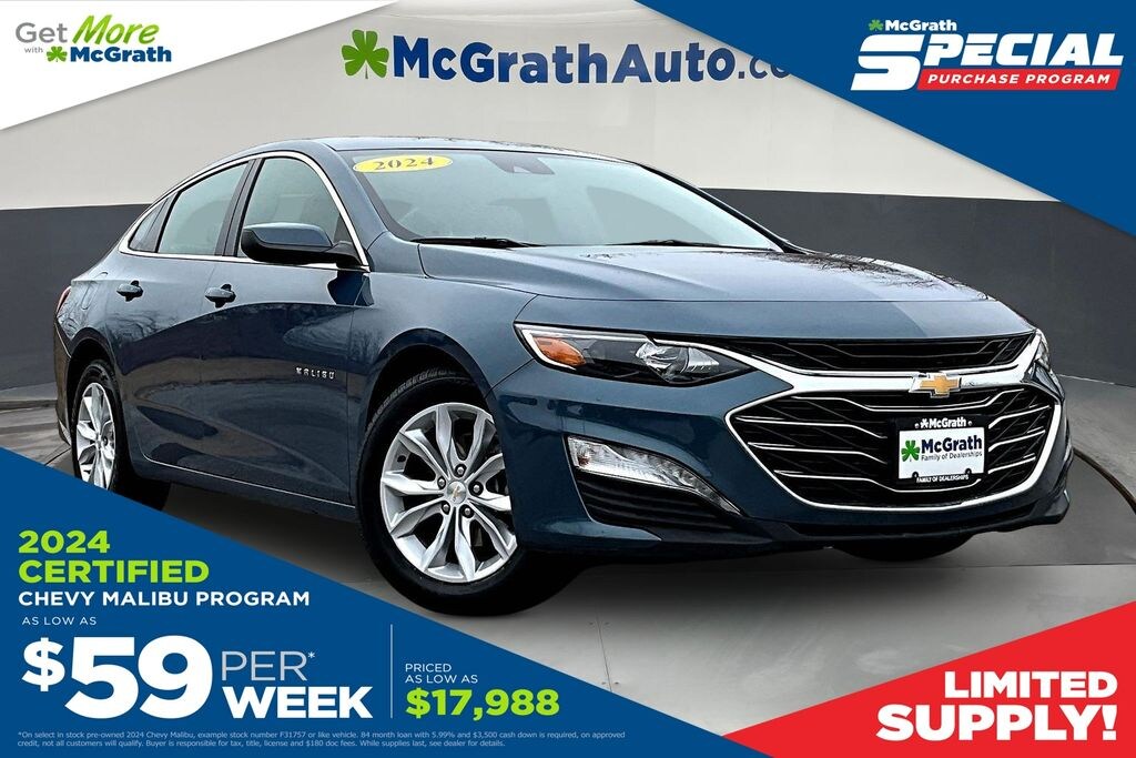 Certified 2024 Chevrolet Malibu LT Sedan