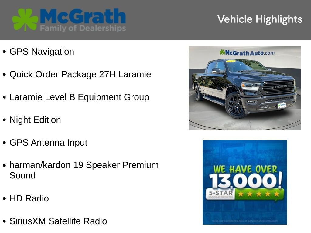 Certified 2021 Ram 1500 Laramie Crew Cab