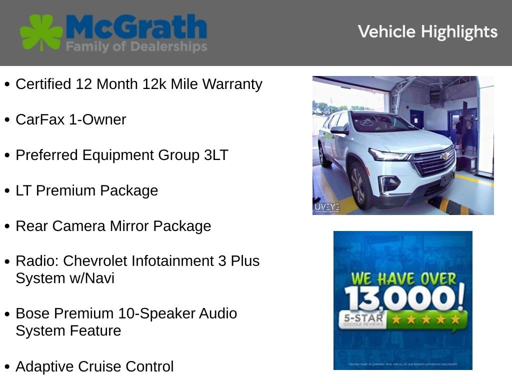 Certified 2023 Chevrolet Traverse LT Leather SUV
