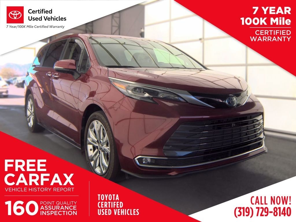 Certified 2024 Toyota Sienna Platinum Minivan/Van