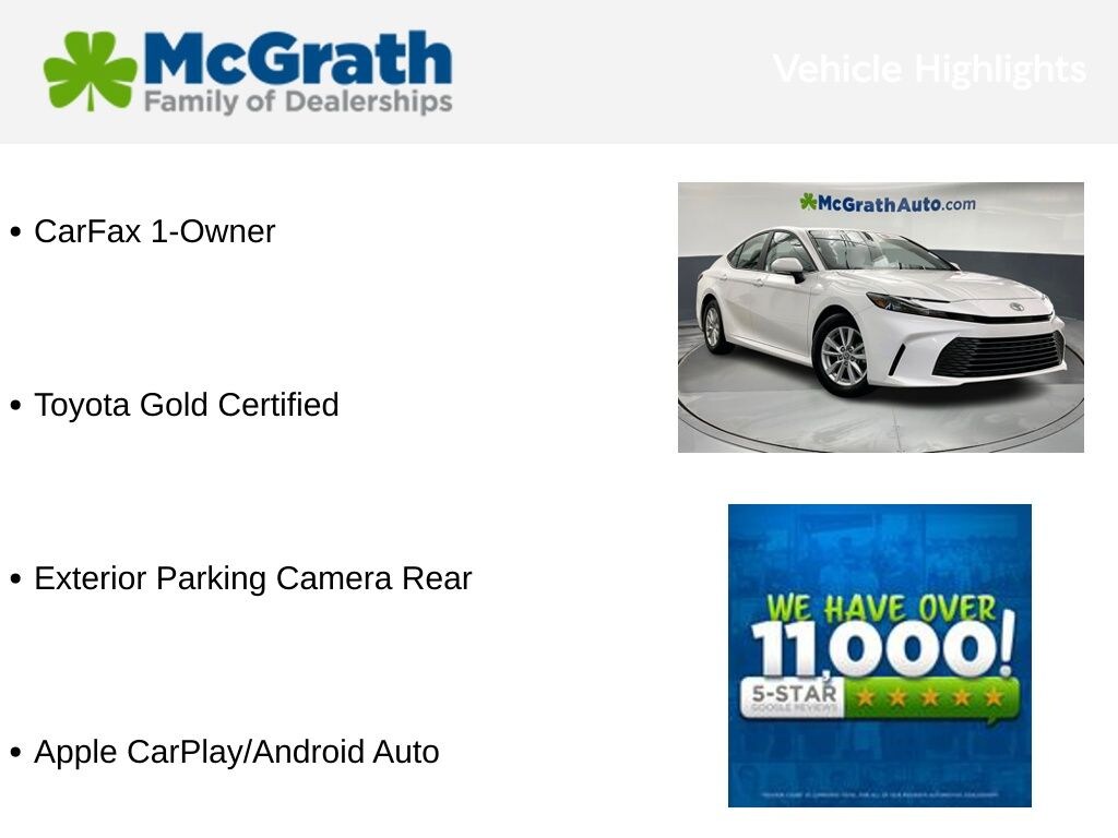 Certified 2025 Toyota Camry LE Sedan