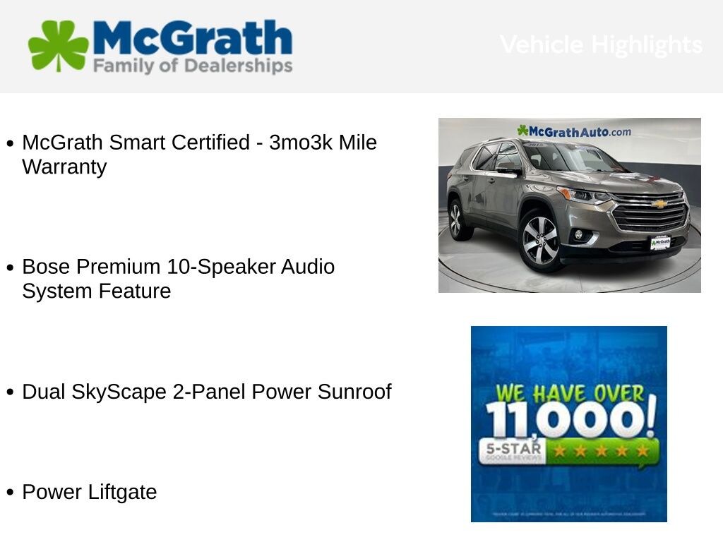 Used 2018 Chevrolet Traverse 3LT SUV