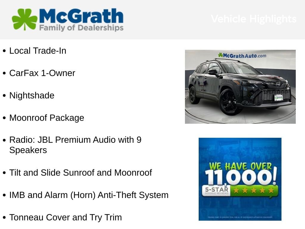 Used 2025 Toyota Corolla Cross Hybrid Nightshade SUV