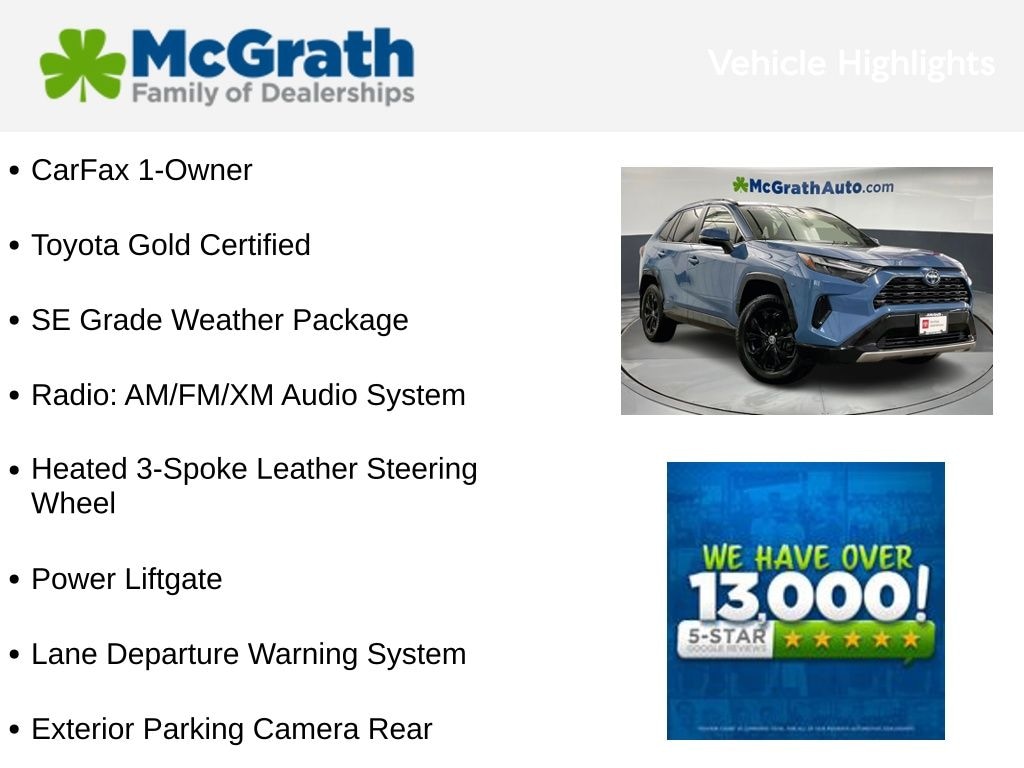 Certified 2023 Toyota RAV4 Hybrid SE SUV
