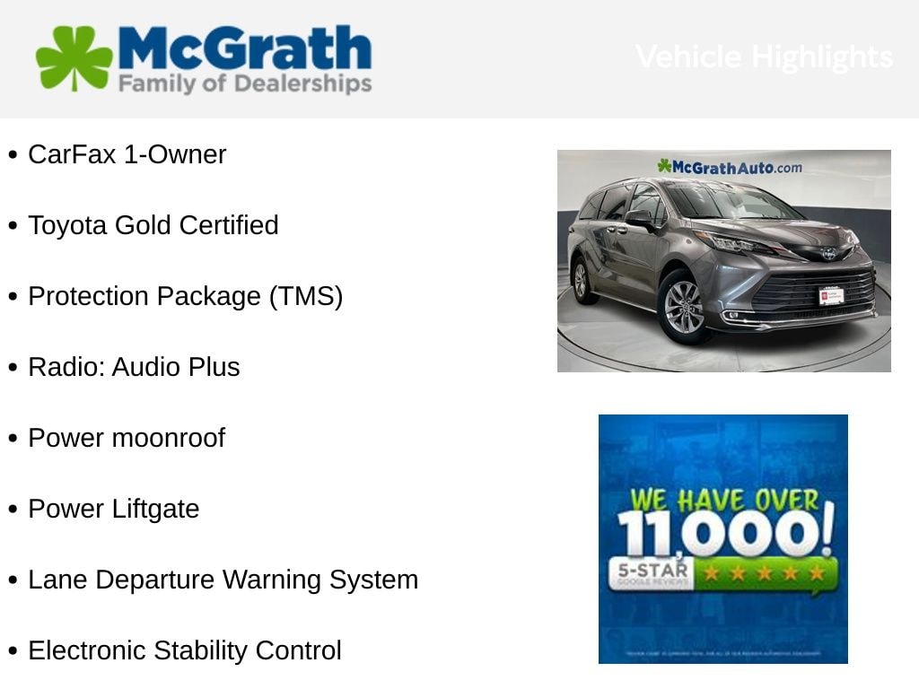 Certified 2022 Toyota Sienna XLE Minivan/Van