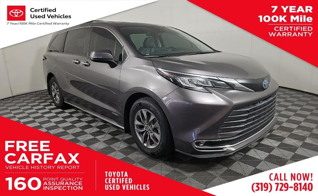Certified 2021 Toyota Sienna XLE Minivan/Van