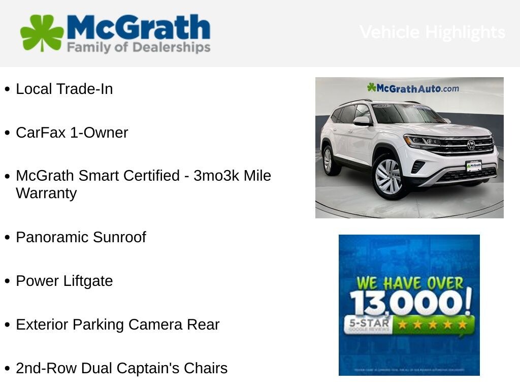 Used 2021 Volkswagen Atlas 3.6L V6 SE w/Technology SUV