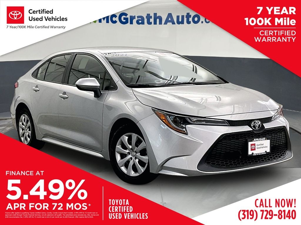 Certified 2021 Toyota Corolla LE Sedan