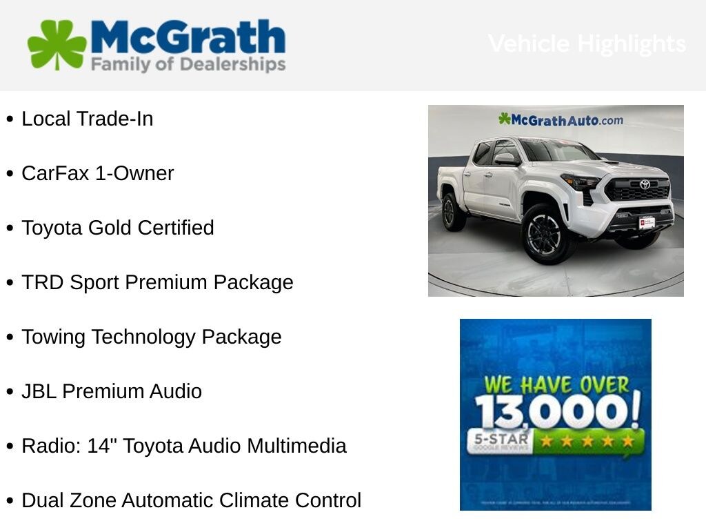 Certified 2024 Toyota Tacoma TRD Sport Truck