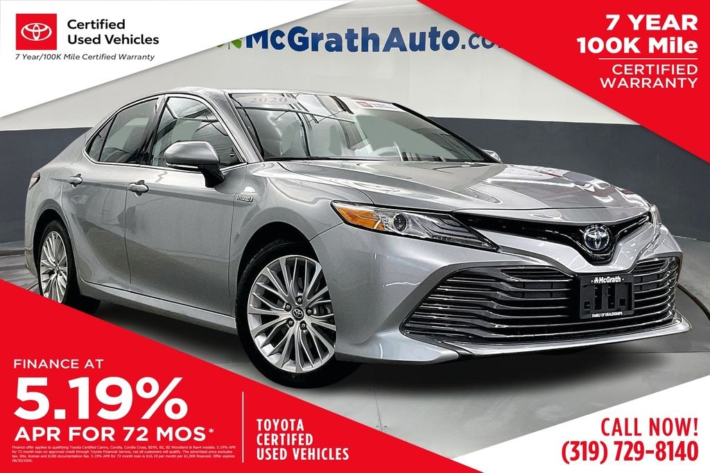 Certified 2020 Toyota Camry Hybrid XLE Sedan