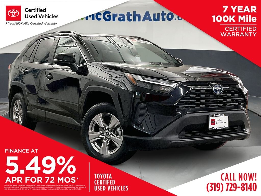 Certified 2022 Toyota RAV4 Hybrid XLE SUV