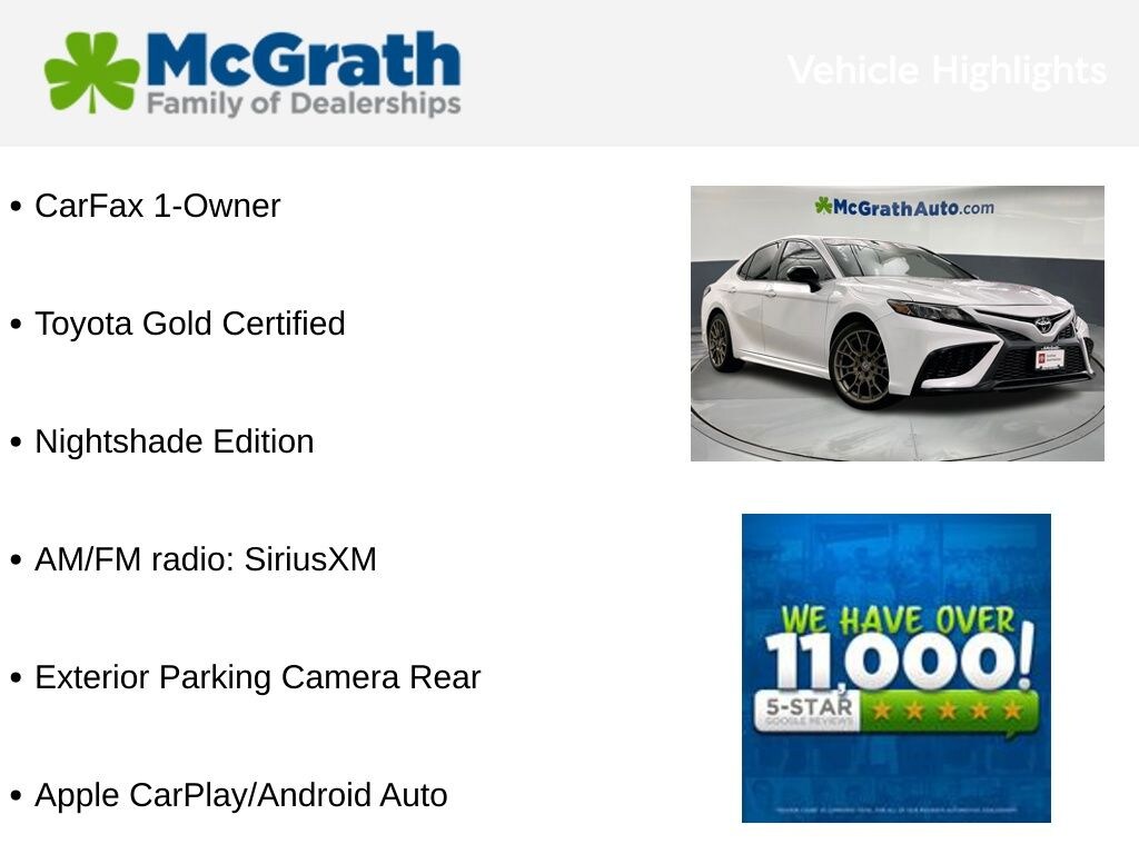 Certified 2024 Toyota Camry SE Nightshade Sedan